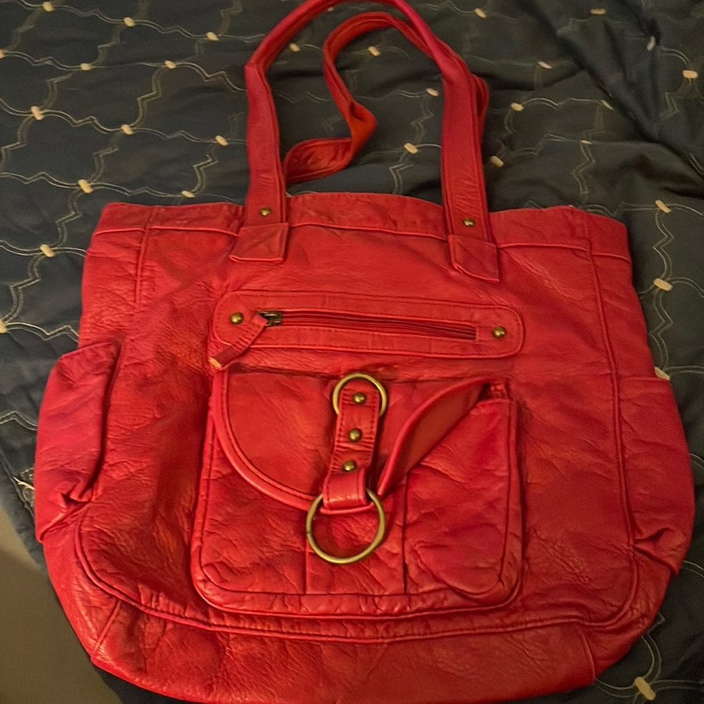 Baby Phat Red Patent Leather Shoulder Bag